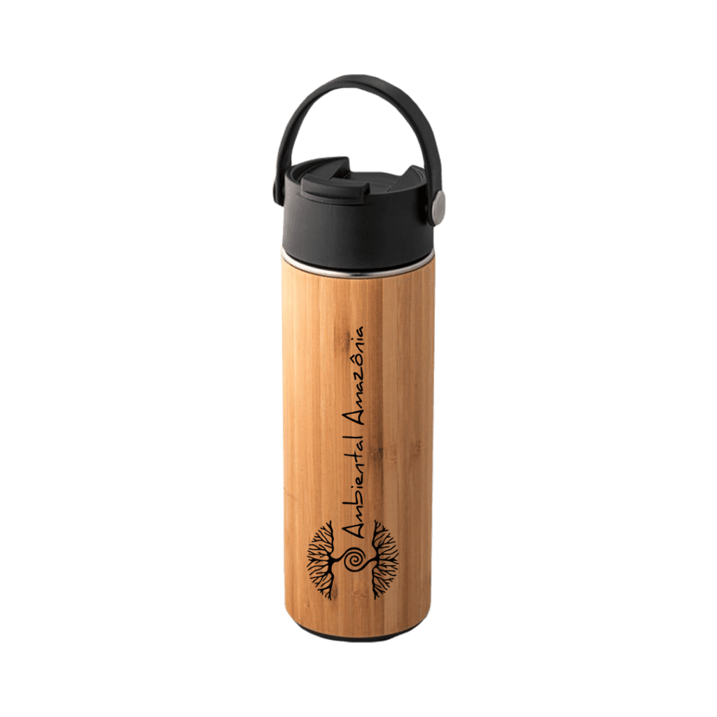 Garrafa Squeeze de Bambu Personalizada