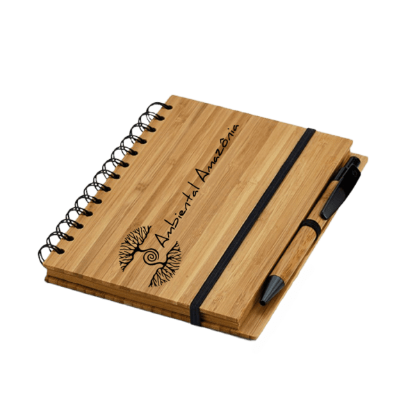 Caderno de Bambu Personalizado